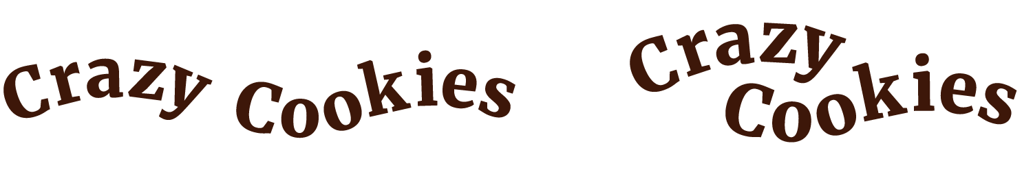variantes de logos pour l'identité visuelle de Crazy Cookies
